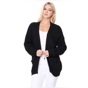 S23-Chunky Waffle Knit Cardigan